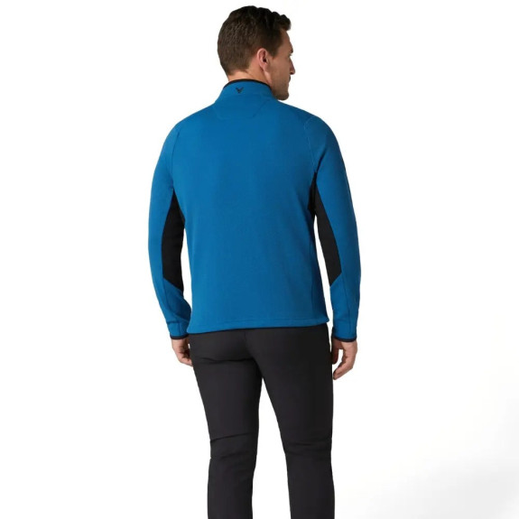 Pull 1/4 Zip Blocked LS Blue Sapphire Homme