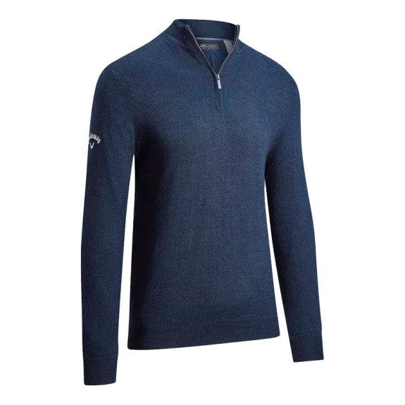 Pull 1/4 Zip Windstopper Navy Blue Homme
