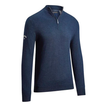 Pull 1/4 Zip Windstopper Navy Blue Homme