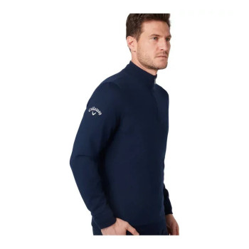 Pull 1/4 Zip Windstopper Navy Blue Homme