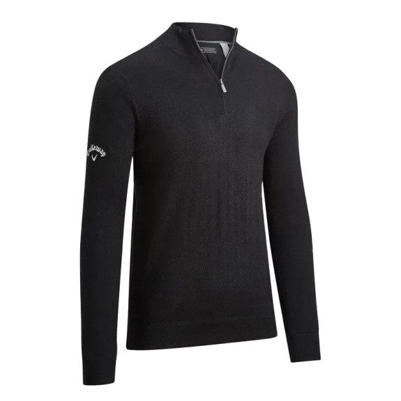 Pull 1/4 Zip Windstopper Black Ink Homme