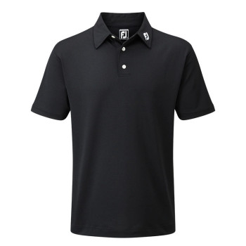Polo Piqué Solid  Noir Homme