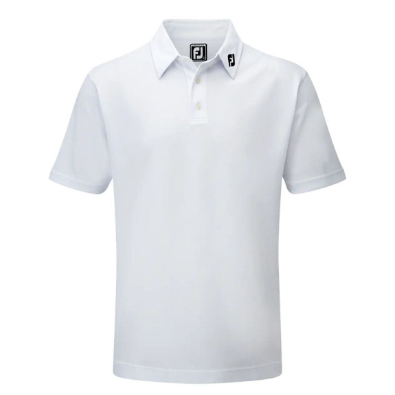 Polo Piqué Solid  Blanc Homme