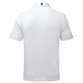 Polo Piqué Solid  Blanc Homme 2
