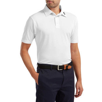 Polo Piqué Solid  Blanc Homme