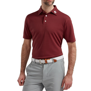 Polo Piqué Uni Bordeaux Homme Polo Piqué Uni Bordeaux Homme