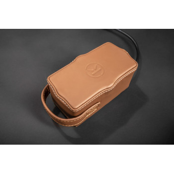 Housse de batterie cuir marron pour chariot K1, K3, K5, K7