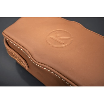 Housse de batterie cuir marron pour chariot K1, K3, K5, K7