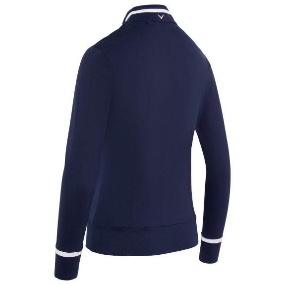 Polo manches longues Thermal Peacoat Femme