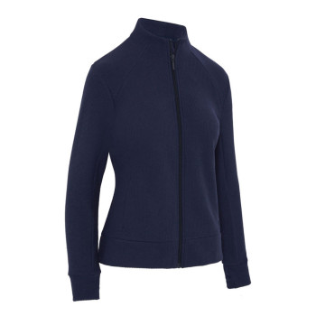 Veste Stretch Waffle Full Zip Peacoat Femme