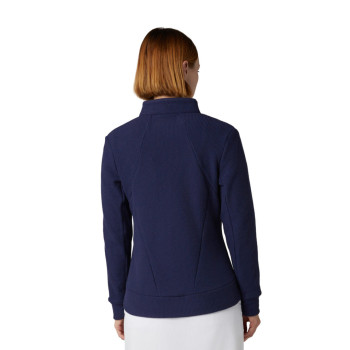 Veste Stretch Waffle Full Zip Peacoat Femme