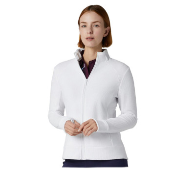 Veste Stretch Waffle Full Zip Brilliant White Femme