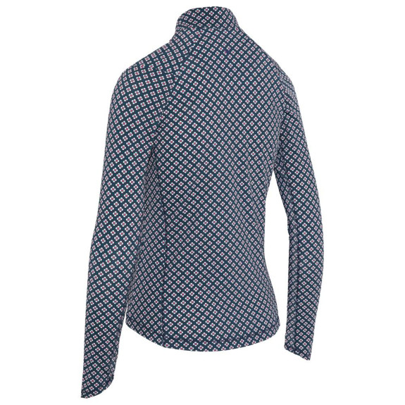 Polo 1/4 Zip manches longues Mini Geo Peacoat...