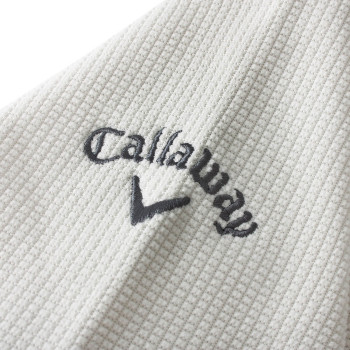 Pull 1/4 Zip Long Sleeve Waffle White Onyx Homme