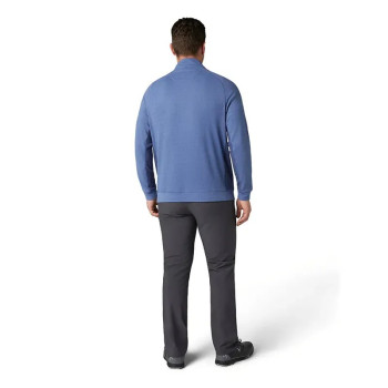 Pull 1/4 Zip Brushed Rib Peacoat Heather Homme