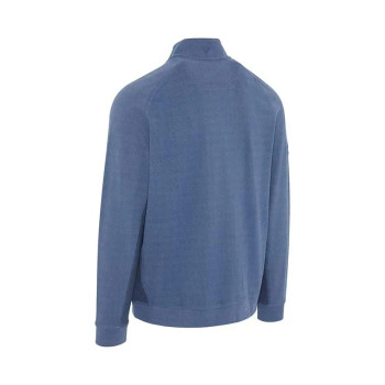 Pull 1/4 Zip Brushed Rib Peacoat Heather Homme 2