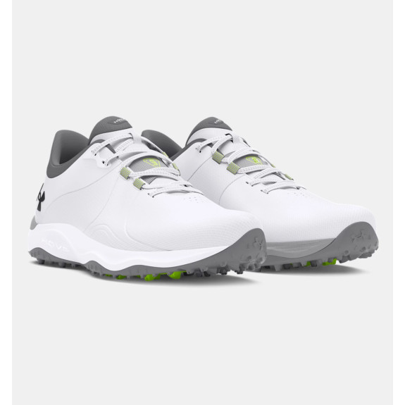 UA Drive Pro Wide White Metallic Gun Metal Homme