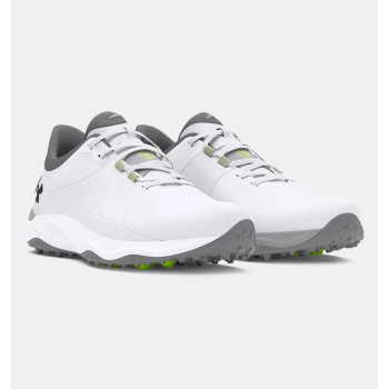 UA Drive Pro Wide White Metallic Gun Metal Homme