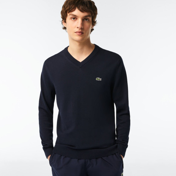 Pull Col V AE3 Navy Homme