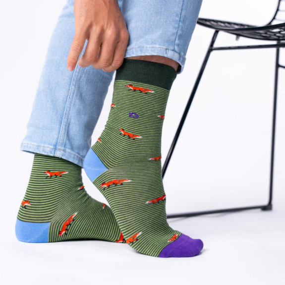 Chaussettes Motifs Renard Homme