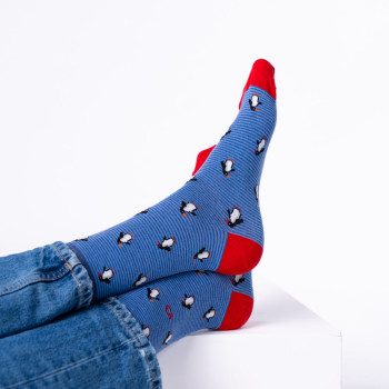 Chaussettes Motifs Pingouin Homme