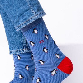 Chaussettes Motifs Pingouin Homme