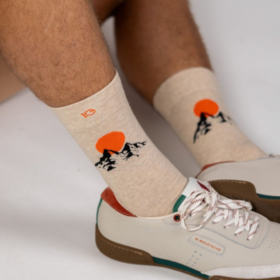 Chaussettes Motifs Mont Blanc Homme