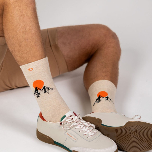 Chaussettes Motifs Mont Blanc Homme