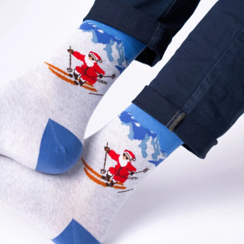 Chaussettes Motifs Crazy Snow Homme
