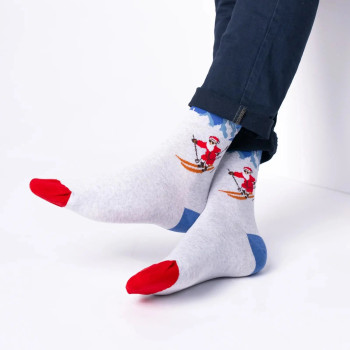 Chaussettes Motifs Crazy Snow Homme