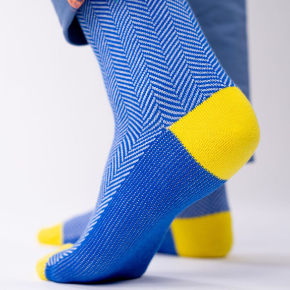Chaussettes Chevrons en coton peigné Danoise Homme
