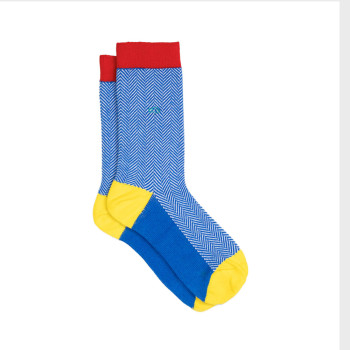 Chaussettes Chevrons en coton peigné Danoise Homme