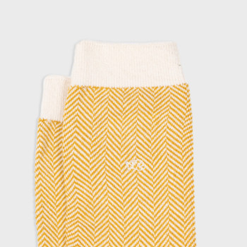 Chaussettes Chevrons en coton peigné Dune Homme