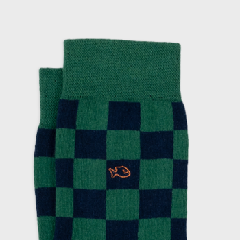 Chaussettes à Carreaux en coton peigné Bakou Homme