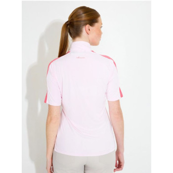 Polo 1/4 Zip Aloha Pink Femme