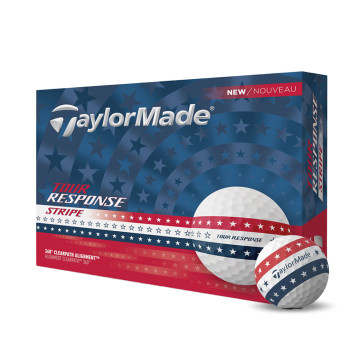 12 Balles de golf Tour Response Stripe USA
