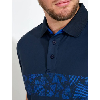 Polo Walton drycool Blue Homme