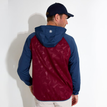 Hoodie hybrid Kingsbarns Cranberry Homme