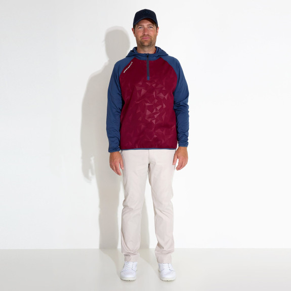 Hoodie hybrid Kingsbarns Cranberry Homme