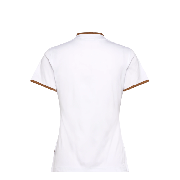 Polo 1/4 Zip Turnberry Cognac Femme