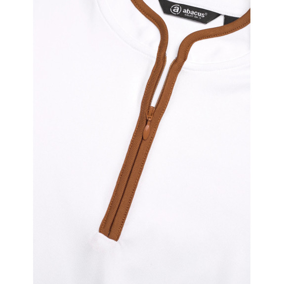 Polo 1/4 Zip Turnberry Cognac Femme