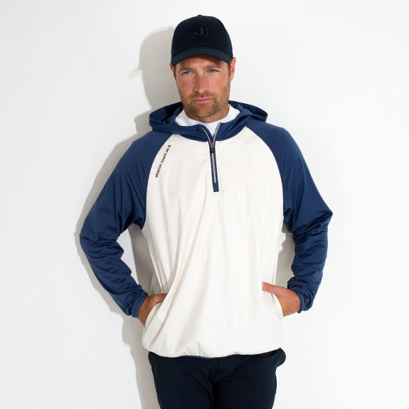 Hoodie hybrid Kingsbarns Steelblue Homme
