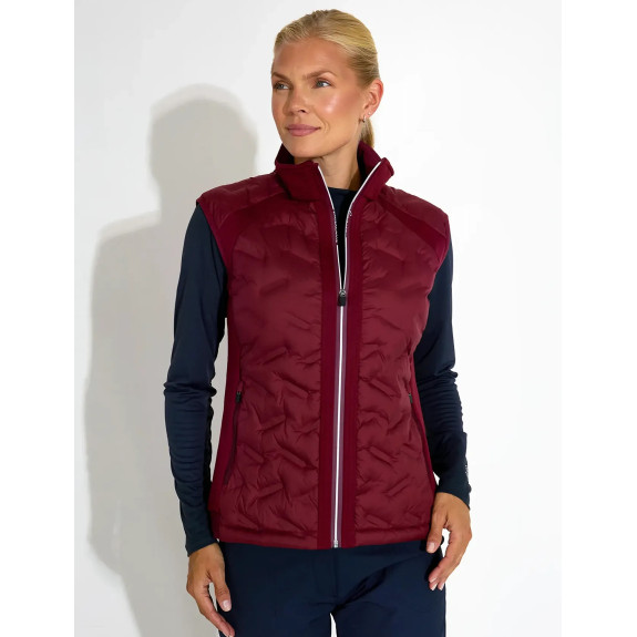 Veste Hybride Sans Manches Portrush Cranberry...
