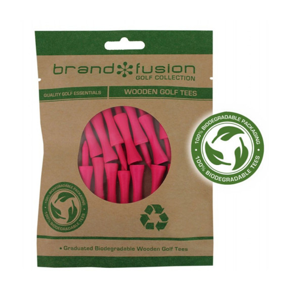 20 Tees Bois Rose 57mm