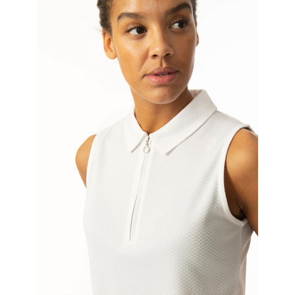 Polo sans manches Peoria White Femme