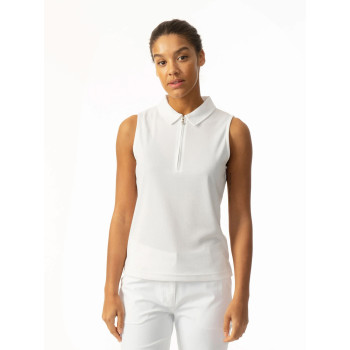 Polo sans manches Peoria White Femme
