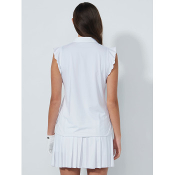 Polo sans manches Frill White Femme 2
