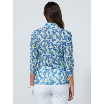 Polo manches 3/4 Breeze Nautical Blue Femme