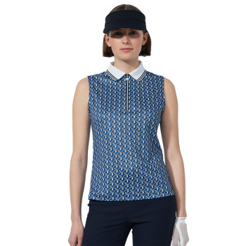Polo sans manches Twisted Geo Femme