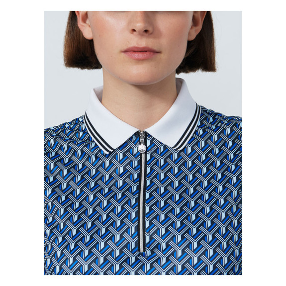 Polo sans manches Twisted Geo Femme